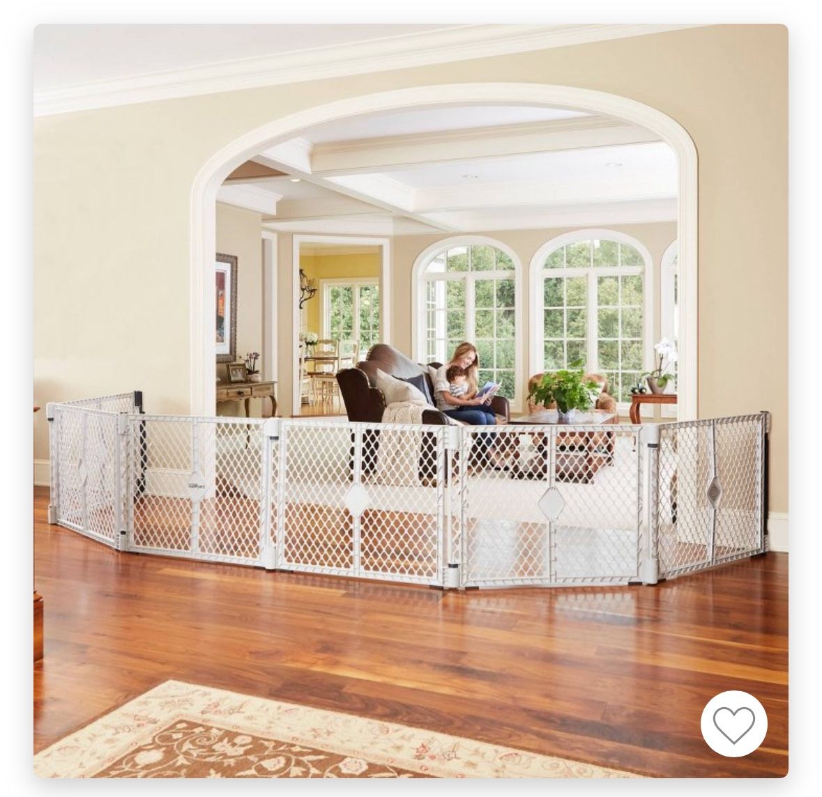Toddleroo by North States Superyard Duo Extra-Wide Gate and Playard