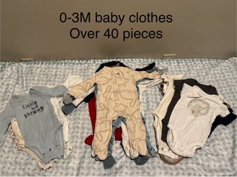0-3M Baby Clothes Bundle 40+ Pieces