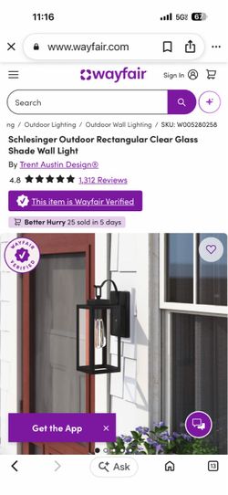 1-Light outdoor wall Light