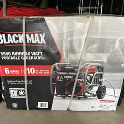 Black Max 5500/6875 Watt Portable Power Generator (New, Never Used)
