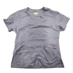 WonderWink Flex Size Medium Gray Scrub Top