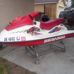 97 SEADOO GSX800 CC RUNNING CONDITION REBUILT CARBS ONLY 40 FACTORY HOURS WITH TITLE NO CART OR TRAILER 
