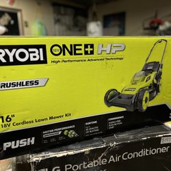 ONE+ HP 18V Brushless 16 in. Cordless Battery Walk Behind Push Lawn Mower 