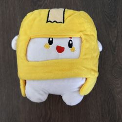 BOXY Lanky Box Youtube 7” Inch Plush Character Removable Helmet