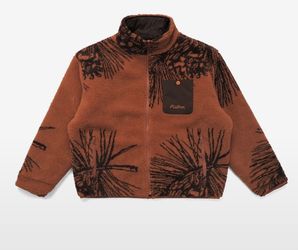 New w/o tag Malbon Asheville Reversible Jacket ORANGE/ brown Men XL