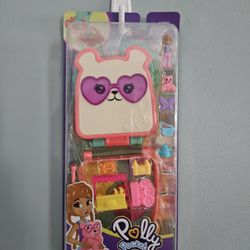 Polly Pocket Cutie Bear Picnic Compact Playset – Sealed NIB Mattel
