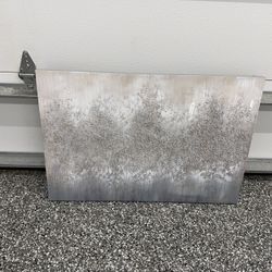 Abstract Wall Art With Glittery Beads