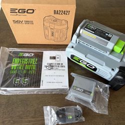 EGO POWER Portable Inverter, 400W, Generator. Includes 56V 4.0Ah Battery battery/charger