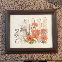 Vintage Picture In Frame