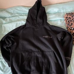 Black Essentials Fog Hoodie