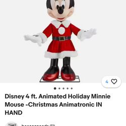 Minnie Mouse Holiday Animatronic