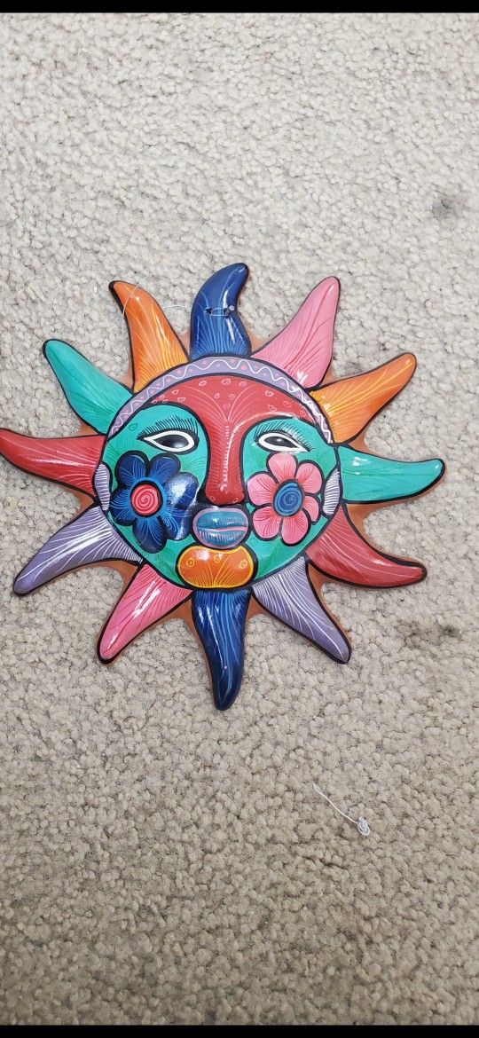 MEXICAN POTTERY SUN