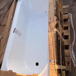 60x30 steel bathtub LH