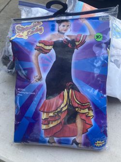 NEW Ladies Spanish Dancer Halloween Costume