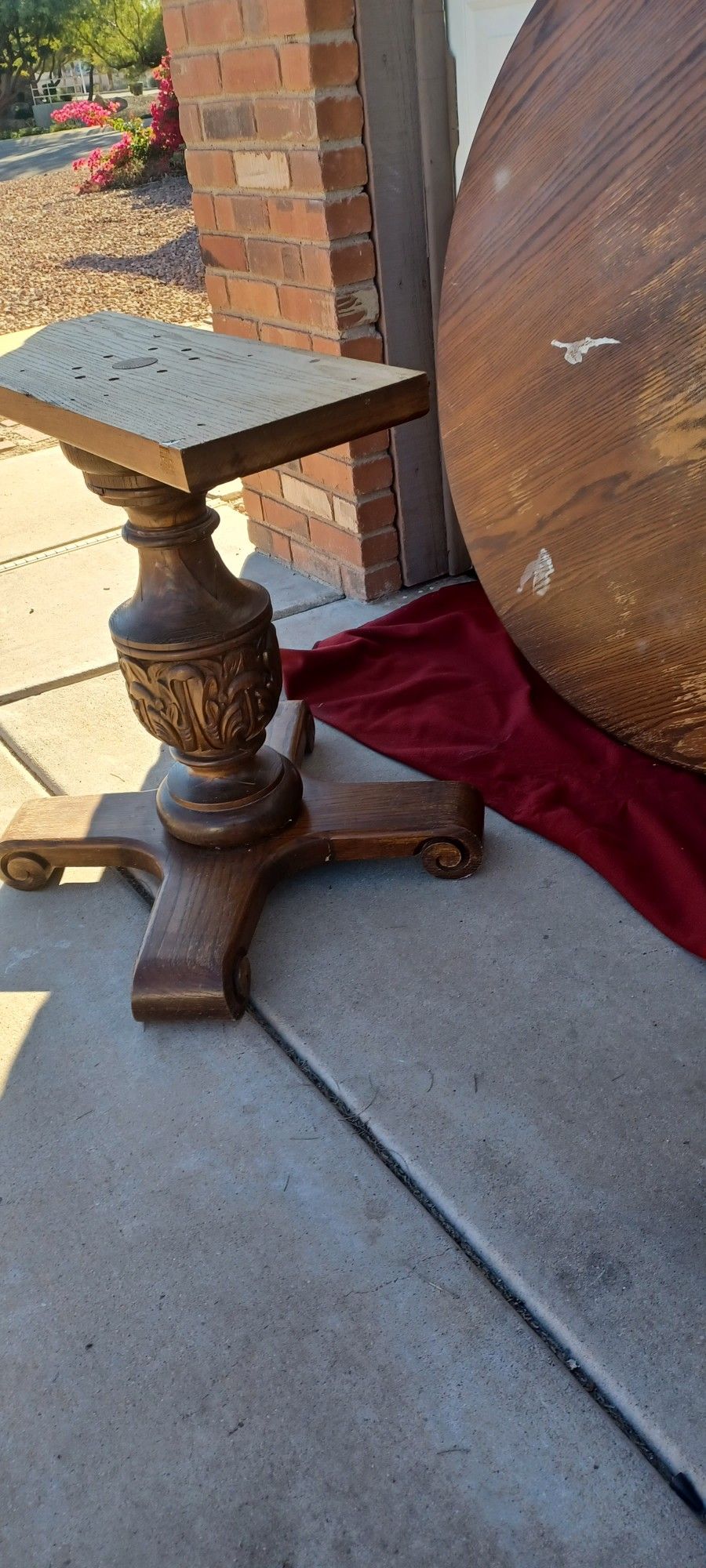 FREE Oak Pedestal Table & Chairs