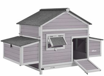 Air59 Wooden Hen House AIR59, Chicken Coop for 2–4 Hens - Chicken Coop without Chicken Run