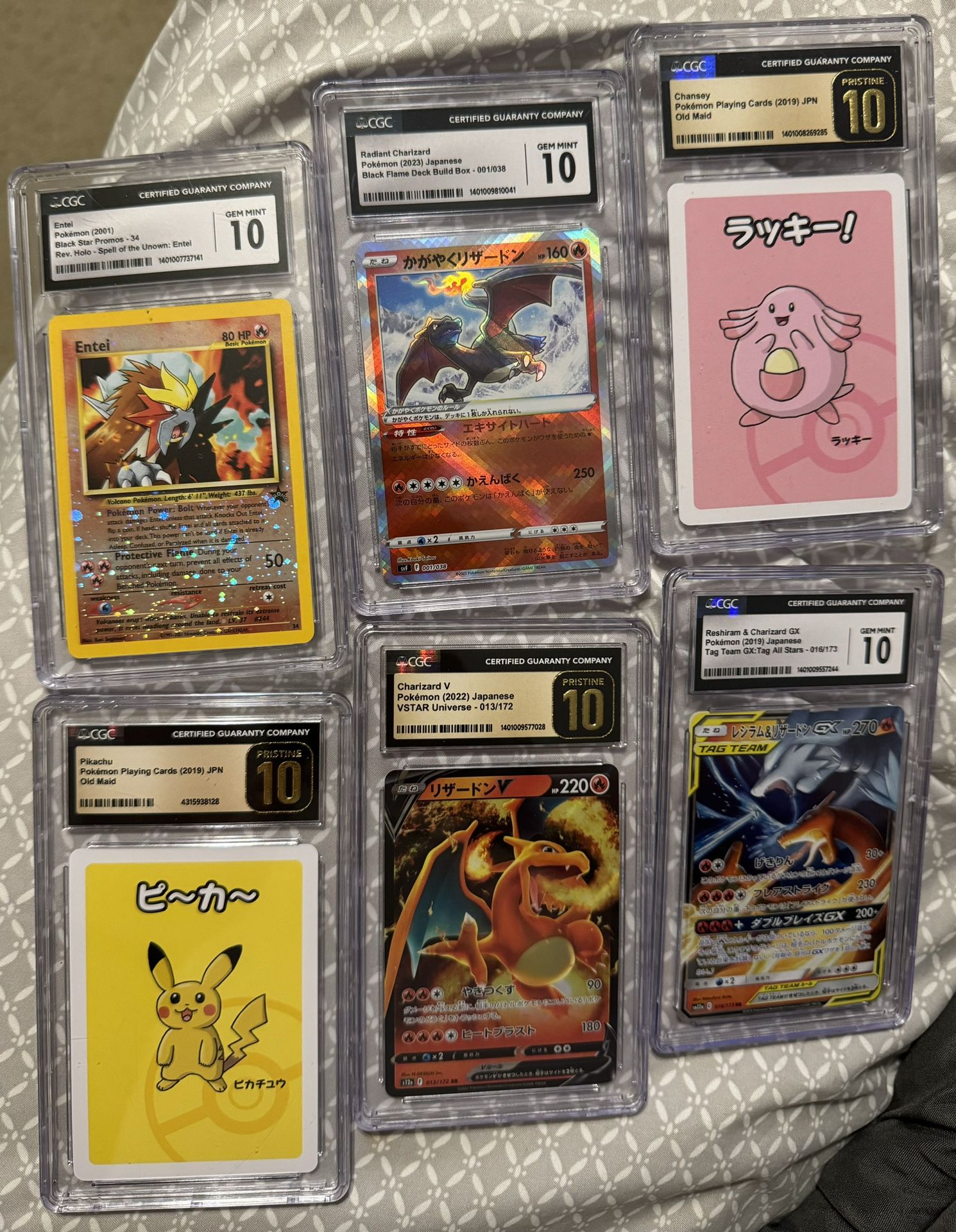 Lot Of 6 Graded Pokemon Cards 