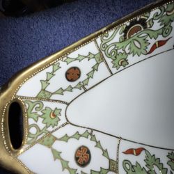 Antique Nippon Gold Glint  Accent, Serving Dish