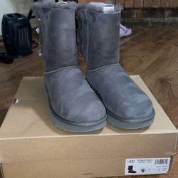 UGG Wide Bailey Bow II - Grey