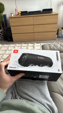 JBL Charge 5 Portable Bluetooth Waterproof Speaker - Black