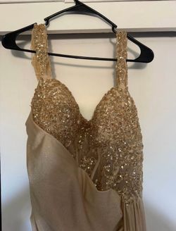 Gold prom dress