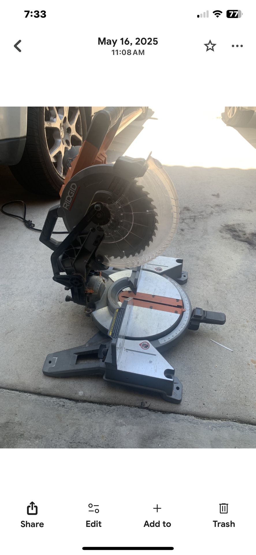 Ridgid Miter Saw
