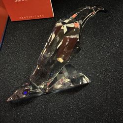 SWAROVSKI CRYSTAL FIGURINE SYMBOLS THE EAGLE LARGE MODERN BIRD 624599 MIB COA
