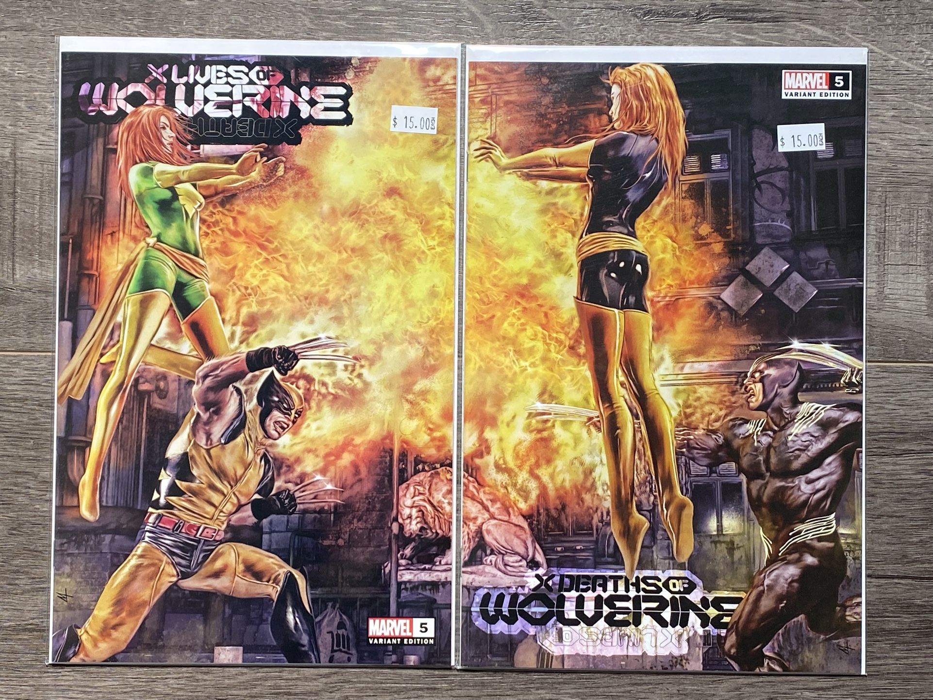 X Lives & Deaths Of Wolverine #5 Marco Turini Trade Dress Connecting Variants