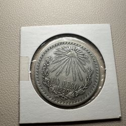 1920 - MEXICO Silver Un Peso