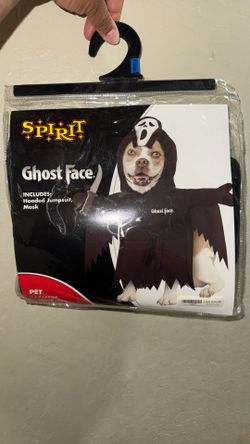 Ghost Face Dog Costume XL