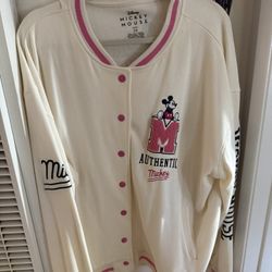 Disney Women's Mickey Varsity Bomber Jacket