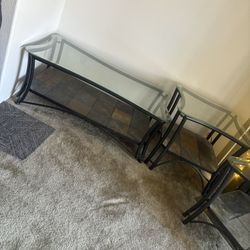 Coffee Table And End Tables 