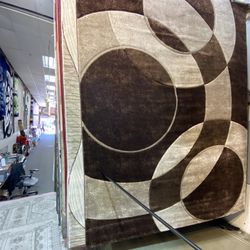 8x10 Area Rugs Carpet Rugs Modern Desgin Thick Colors Brown Beige