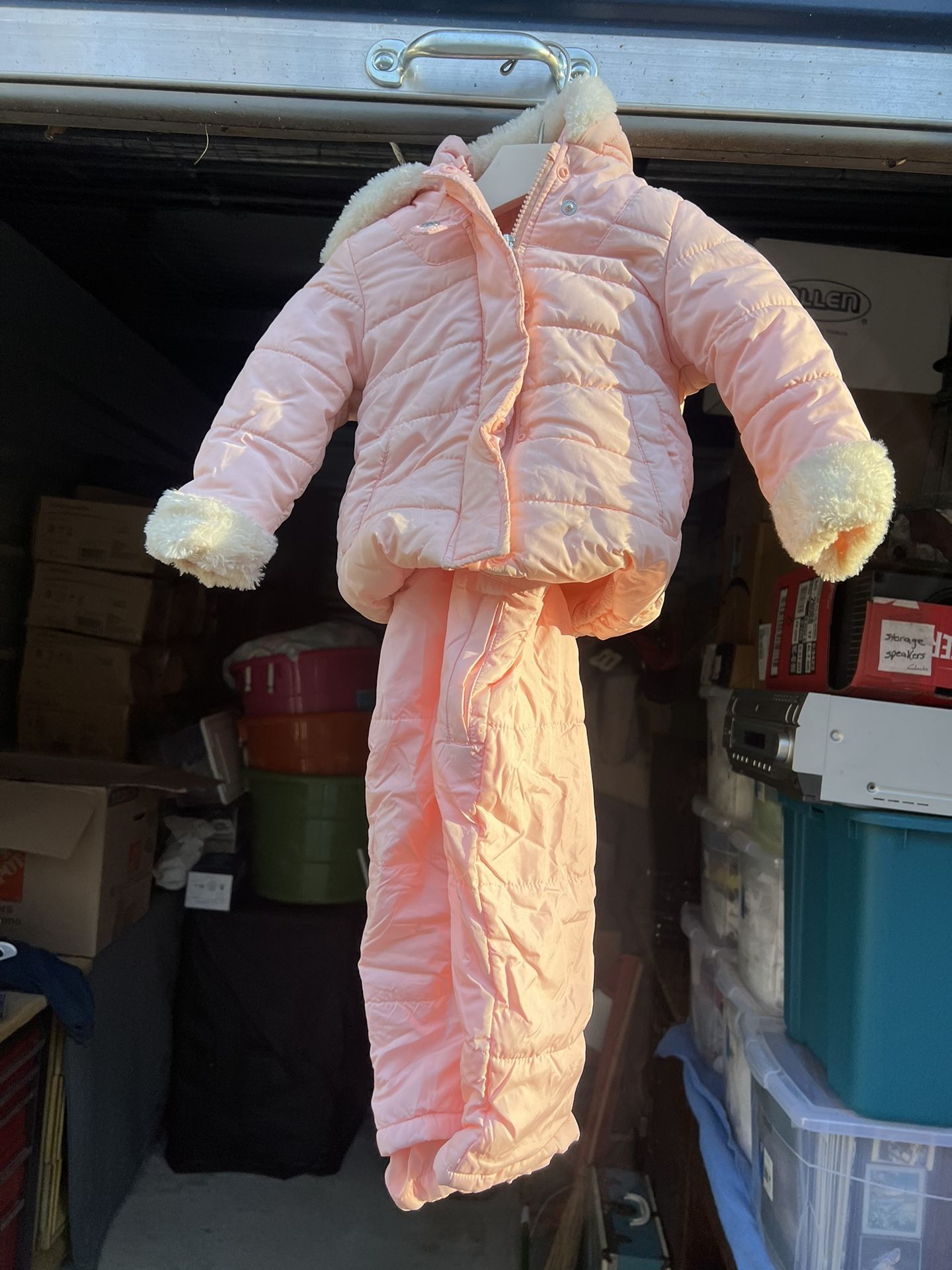 Girls 18 month Jessica Simpson Pink Snow Pants and Jacket .