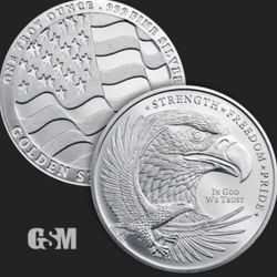 1 oz GSM Silver Eagle Round