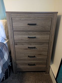 3 Piece Bedroom Set Gray Wood Finish