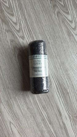 Flora Garden Decorative Mesh Roll Black