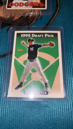 Topps 1992 Draft Pick Derek Jeter Baseball Card