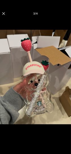 starbucks strawberry bear cup