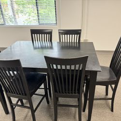 Pier One Black Wood Table 