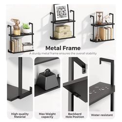 Wall-Mounted Shelves Set of 3