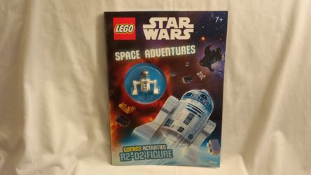 2 LEGO BOOK SETS WITH A REAL R2D2 LEGO