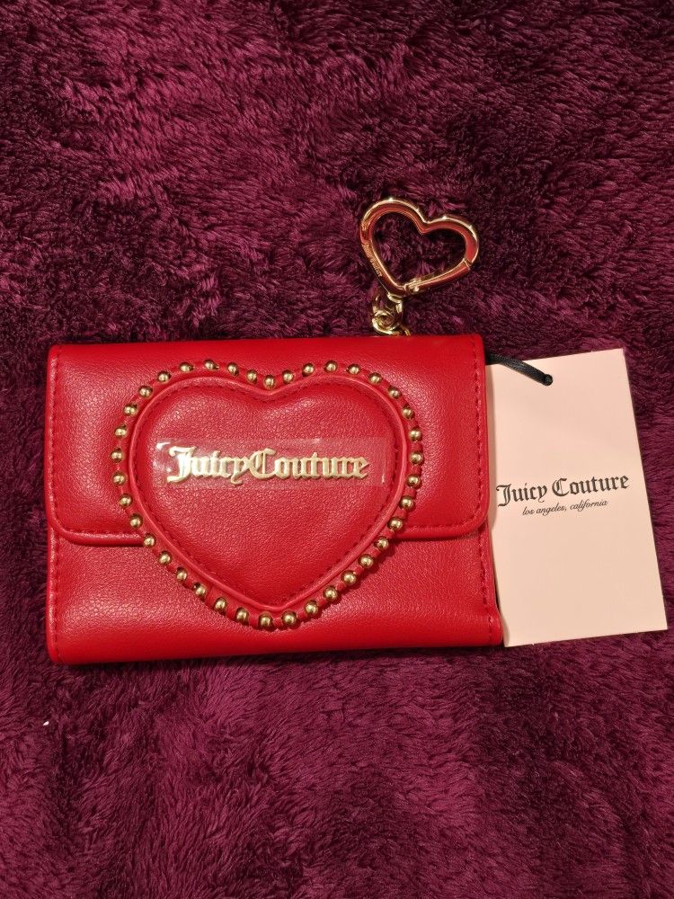 Juicy Couture Wallet - Love Never Dies Trifold Cool Red NWT