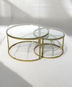 Contemporary Nesting Glass Coffee Table Sets – From $200 📦 Florida