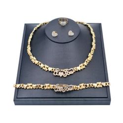 18kt gold plated I love you set