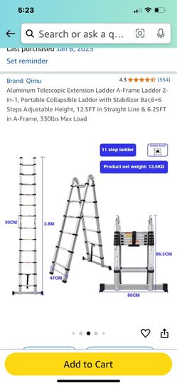 Telescopic Ladder New In Box