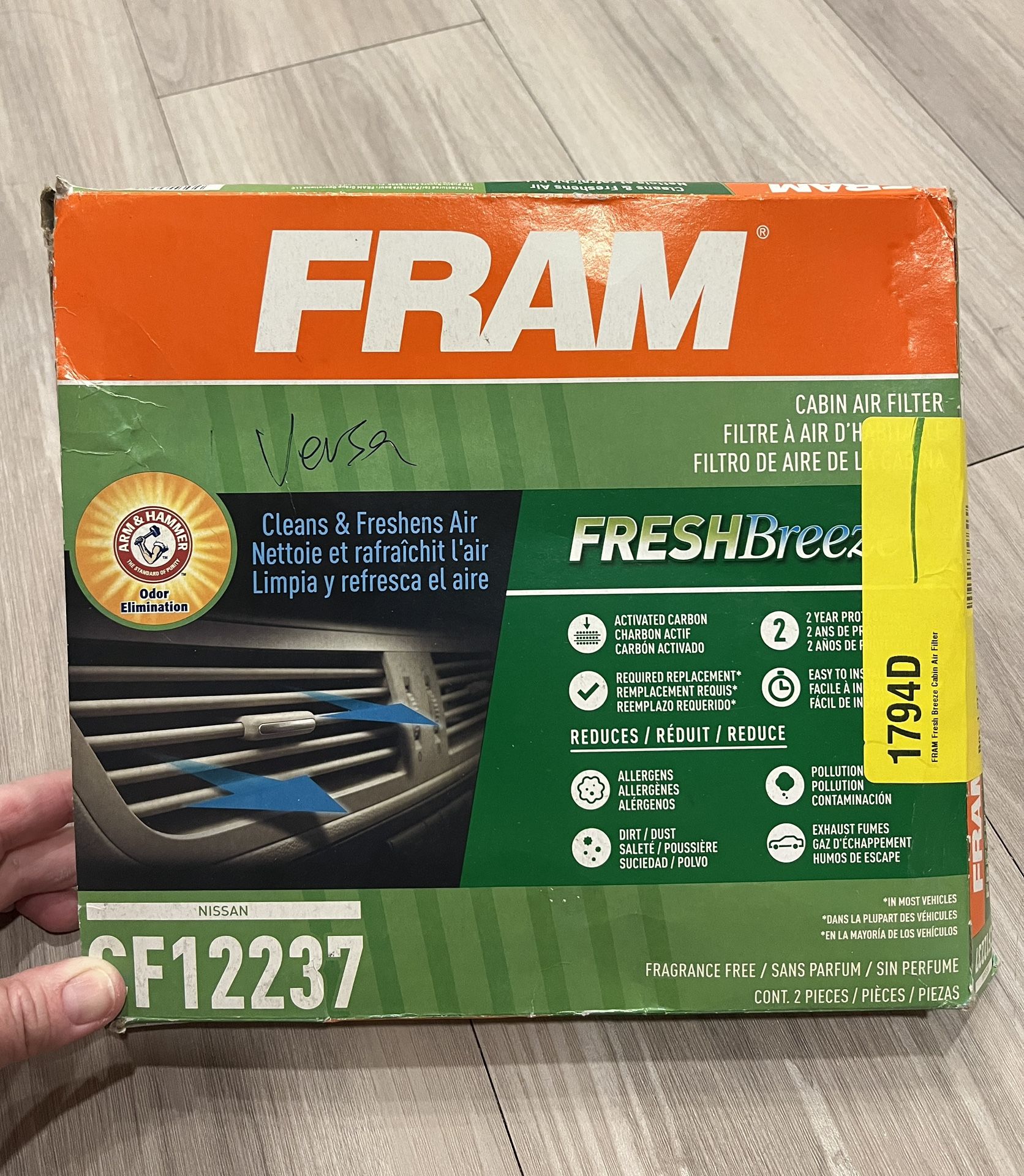 FRAM Cabin Filter Nissan