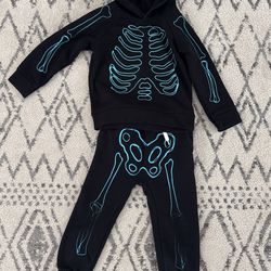 Skeleton Hoodie And Pants Toddler 
