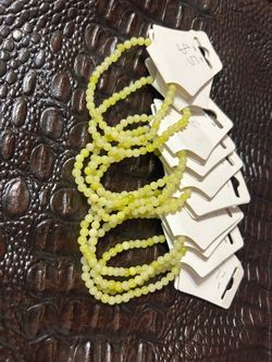 Lemon jasper gemstone bracelet $5 each