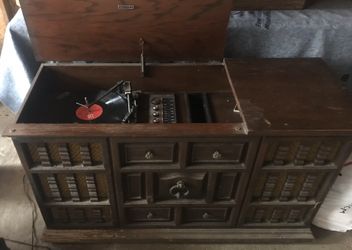 Antique record player